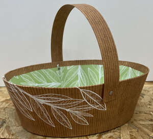 Imagen del producto Cesta kraft Hojas