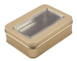 Imagen del producto Caja de café con ventana Gold 