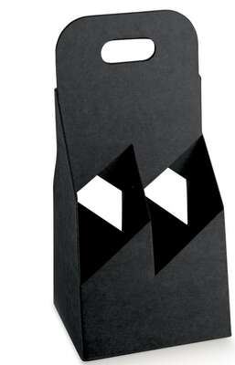 Imagen del producto Estuche  de cartón para 4 cervezas negras