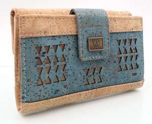 Imagen del producto Monedero de corcho turquesa