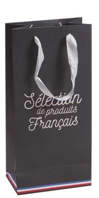 Imagen del producto Bolsa de cartón “Selección de productos franceses” 2 botellas