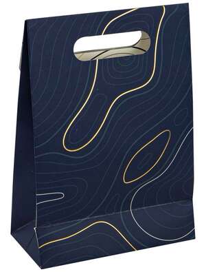 Imagen del producto Bolsa de regalo de cartón rectangular azul Abyss