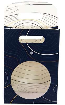 Imagen del producto Bolsa de regalo de cartón rectangular azul Abyss