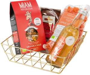 Imagen del producto Bandeja Metálica Cuadrada Dorada 