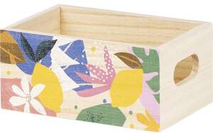 Imagen del producto Cesta de madera rectangular “Colección Citrus Garden”