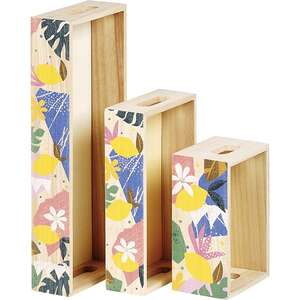 Imagen del producto Cesta de madera rectangular “Colección Citrus Garden”