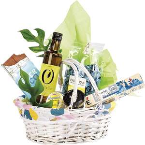 Imagen del producto Cesta de Mimbre Ovalada Colección “Citrus Garden”