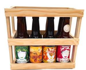 Imagen del producto Caja Madera 8x33cl Cuello Largo