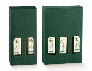 Imagen del producto Estuche de cartón para aceite de oliva Al. 24 cm