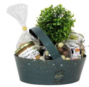 Imagen del producto Cesta Ovalada "Feliz Navidad"