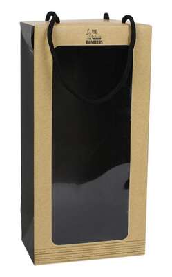 Imagen del producto Bolsa Maleta Ventana Kraft 