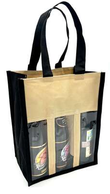 Imagen del producto Bolsa de tejido no tejido para 6 botellas 33cl Longneck