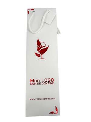 Imagen del producto Bolsas para botellas sin ventana Blanco  (Personalización posible)