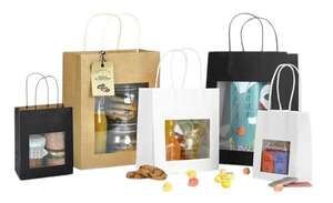 Imagen del producto Bolsas Papel kraft natural con ventana
