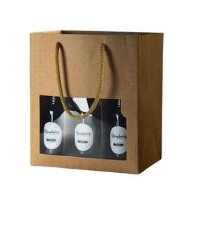 Imagen del producto Bolsa de kraft para 6 botellas de cerveza