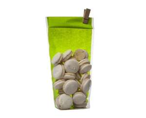 Imagen del producto 100 bolsitas impresas Tela de yute verde