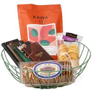 Imagen del producto Cesta metálica redonda verde salvaje