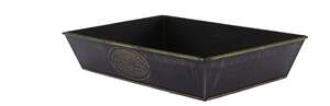 Imagen del producto Cesta Rectangular Delicatessen Zinc Patinado Negro