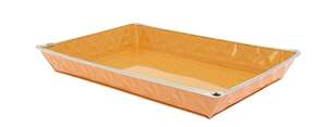 Imagen del producto Cesta rectangular de zinc naranja