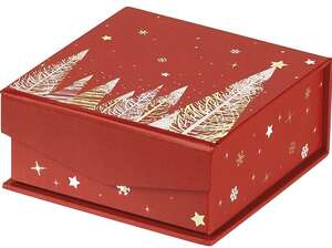 Imagen del producto Caja de bombones cuadrada de cartón con travesaño extraíble