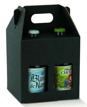 Imagen del producto Estuche Steinie Black para 4 botellas