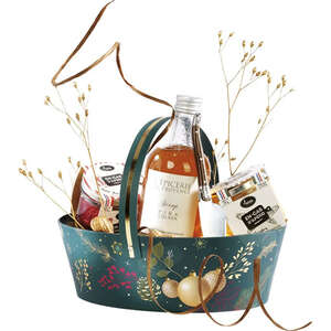 Imagen del producto Cesta de cartón ovalada "Naturaleza encantada"