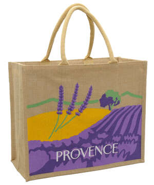 Imagen del producto Bolsa de yute con estampado 