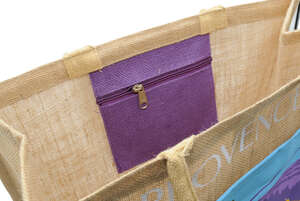 Imagen del producto Bolsa de yute con estampado 