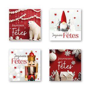 Imagen del producto Etiqueta roja de felices fiestas