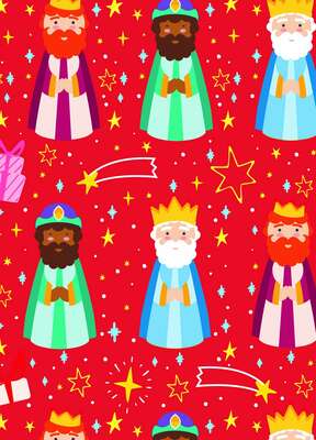 Imagen del producto Rollos de papel de regalo "Reyes Magos"