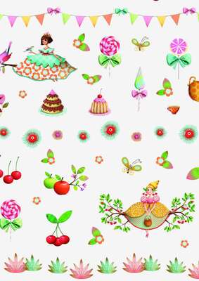 Imagen del producto Rollos de papel de regalo "Princesa Blanca"