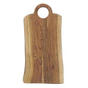 Imagen del producto Tabla de cortar de madera de acacia aceitada con ranura para la mano.