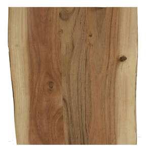 Imagen del producto Tabla de cortar de madera de acacia natural con mango y cordón.