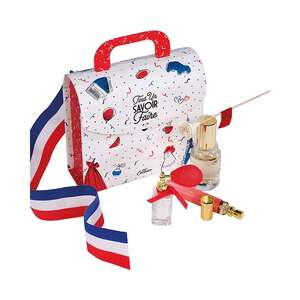 Imagen del producto Caja de cartón rectangular con forma de mochila escolar: TODO UN PAÍS DE EXPERIENCIA