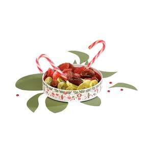 Imagen del producto Cesta redonda de cartón - MUY LARGA PARA NAVIDAD