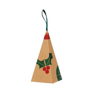 Imagen del producto Pirámide de papel kraft NATURALEZA NAVIDEÑA