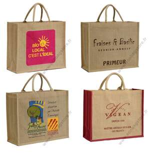 Imagen del producto Bolsas de yute con impresion 