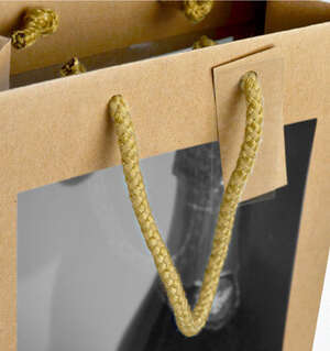 Imagen del producto Bolsas papel kraft con ventanas dobles