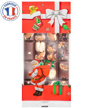 Imagen del producto Lote de 50 bolsitas lisas con fondo de regalo navideño 