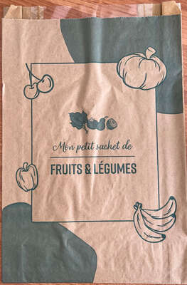 Imagen del producto Lote de 1000 bolsas de frutas de 3 kg de kraft + ventana