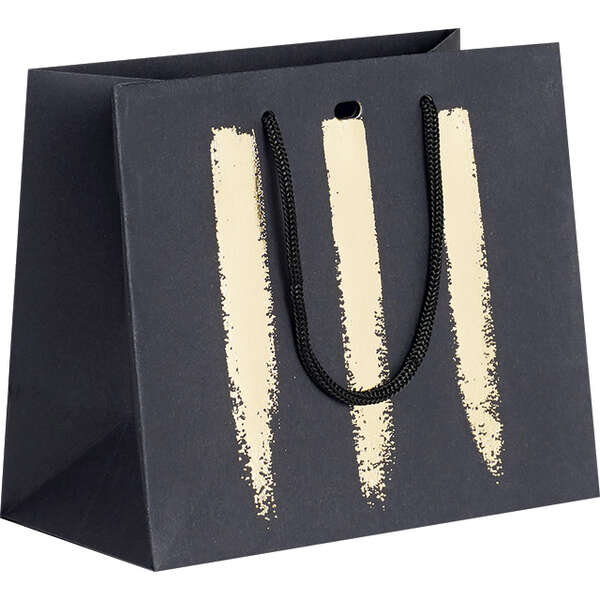 Imagen del producto Bolsa papel kraft negra y dorada