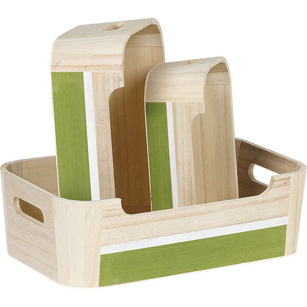 Imagen del producto Bandeja de madera verde