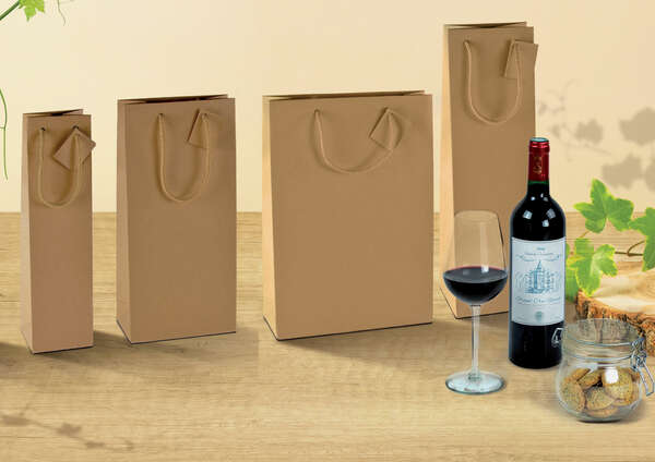 Imagen del producto Bolsas de kraft de color marrón natural (personalización posible)