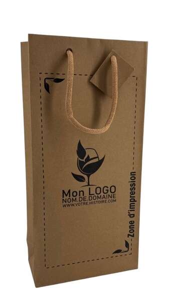 Imagen del producto Bolsas de kraft de color marrón natural (personalización posible)