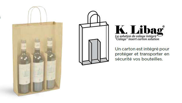 Imagen del producto Bolsas para 1, 2, 3 botellas K.libag