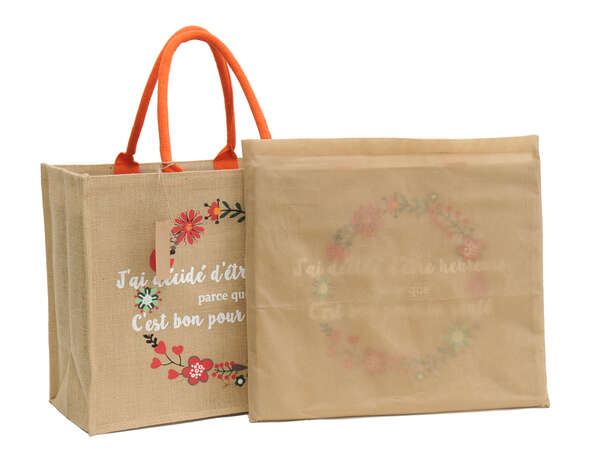 Imagen del producto Bolsa de tela de yute de lujo marca Joan Rich