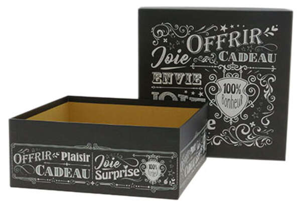 Imagen del producto Caja cuadrada retro negra