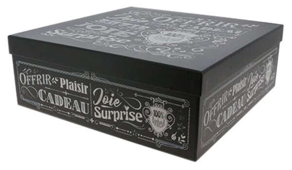 Imagen del producto Caja cuadrada retro negra