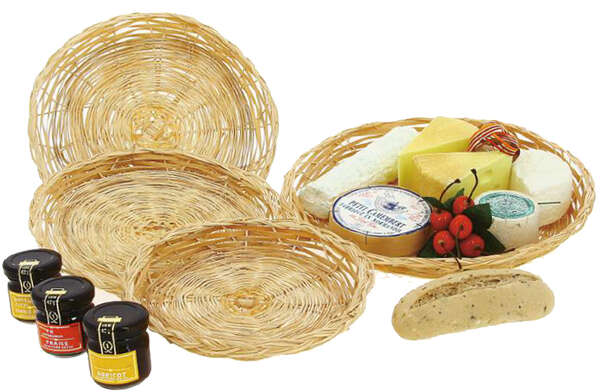 Imagen del producto Cesta vegetal con barras de mimbre