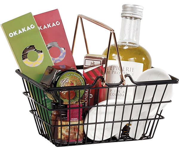 Imagen del producto Minicesta de metal negro